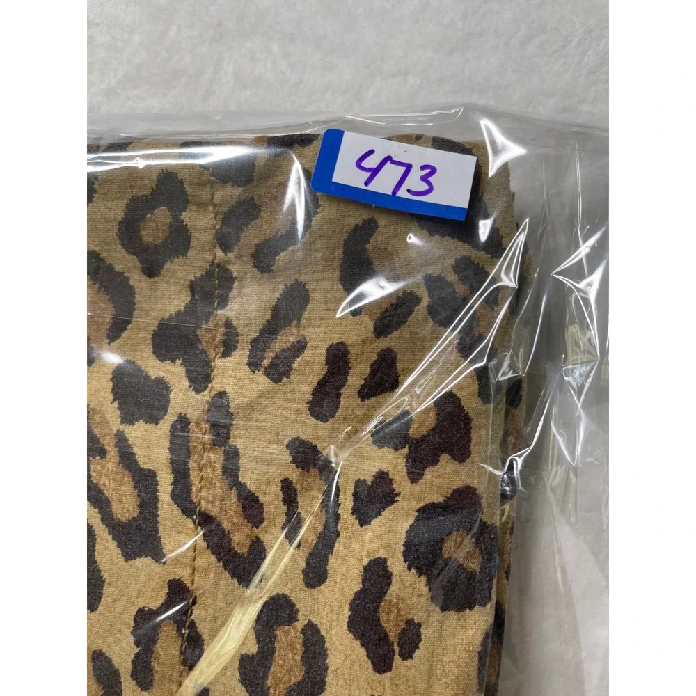 VTG 90s Ralph Lauren Home Leopard Print Cotton Standard Pillowcase Set of 2 USA